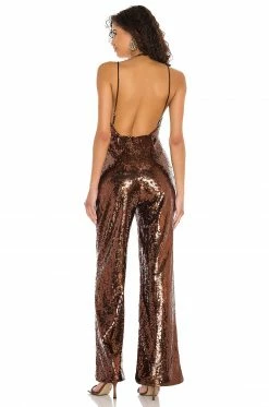 Camila Coelho Callie Jumpsuit In Chocolate 7 Camila Coelho Callie Jumpsuit In Chocolate -CAMILA COELHO Sales COEL WC11 V3