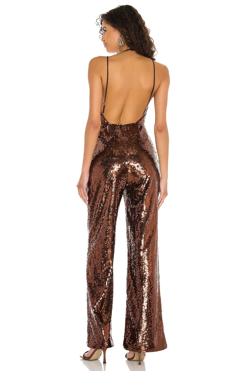 Camila Coelho Callie Jumpsuit In Chocolate 4 Camila Coelho Callie Jumpsuit In Chocolate - Image 3