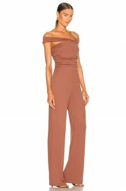 Camila Coelho Teaghan Jumpsuit In Brick Mauve -CAMILA COELHO Sales COEL WC16 V2