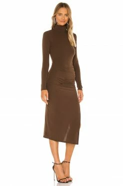 Camila Coelho Benita Midi Dress In Brown 8 Camila Coelho Benita Midi Dress In Brown -CAMILA COELHO Sales COEL WD113 V3