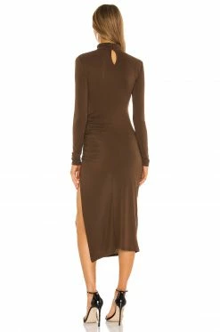 Camila Coelho Benita Midi Dress In Brown 9 Camila Coelho Benita Midi Dress In Brown -CAMILA COELHO Sales COEL WD113 V4
