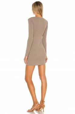 Camila Coelho Saddie Mini Dress In Taupe 8 Camila Coelho Saddie Mini Dress In Taupe -CAMILA COELHO Sales COEL WD118 V3