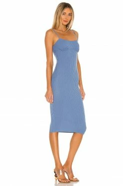 Camila Coelho Claudia Midi Dress In Blue -CAMILA COELHO Sales COEL WD120 V2
