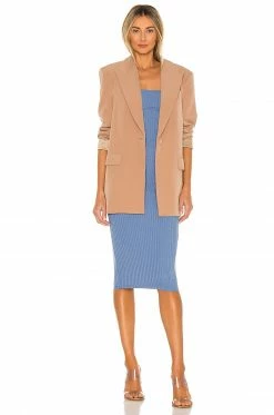 Camila Coelho Claudia Midi Dress In Blue -CAMILA COELHO Sales COEL WD120 V4