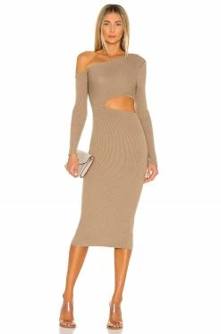 Camila Coelho Nahla Knit Dress In Sage