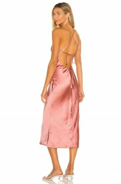 Camila Coelho Arnoldo Midi Dress In Rust