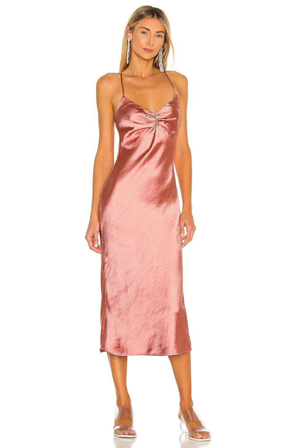 Camila Coelho Arnoldo Midi Dress In Rust 4 Camila Coelho Arnoldo Midi Dress In Rust - Image 2