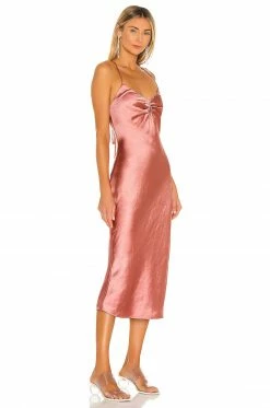 Camila Coelho Arnoldo Midi Dress In Rust 8 Camila Coelho Arnoldo Midi Dress In Rust -CAMILA COELHO Sales COEL WD122 V3