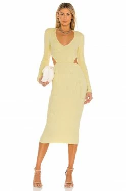 Camila Coelho Rosabella Midi Dress In Yellow