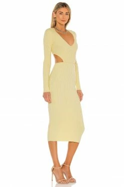 Camila Coelho Rosabella Midi Dress In Yellow -CAMILA COELHO Sales COEL WD128 V2