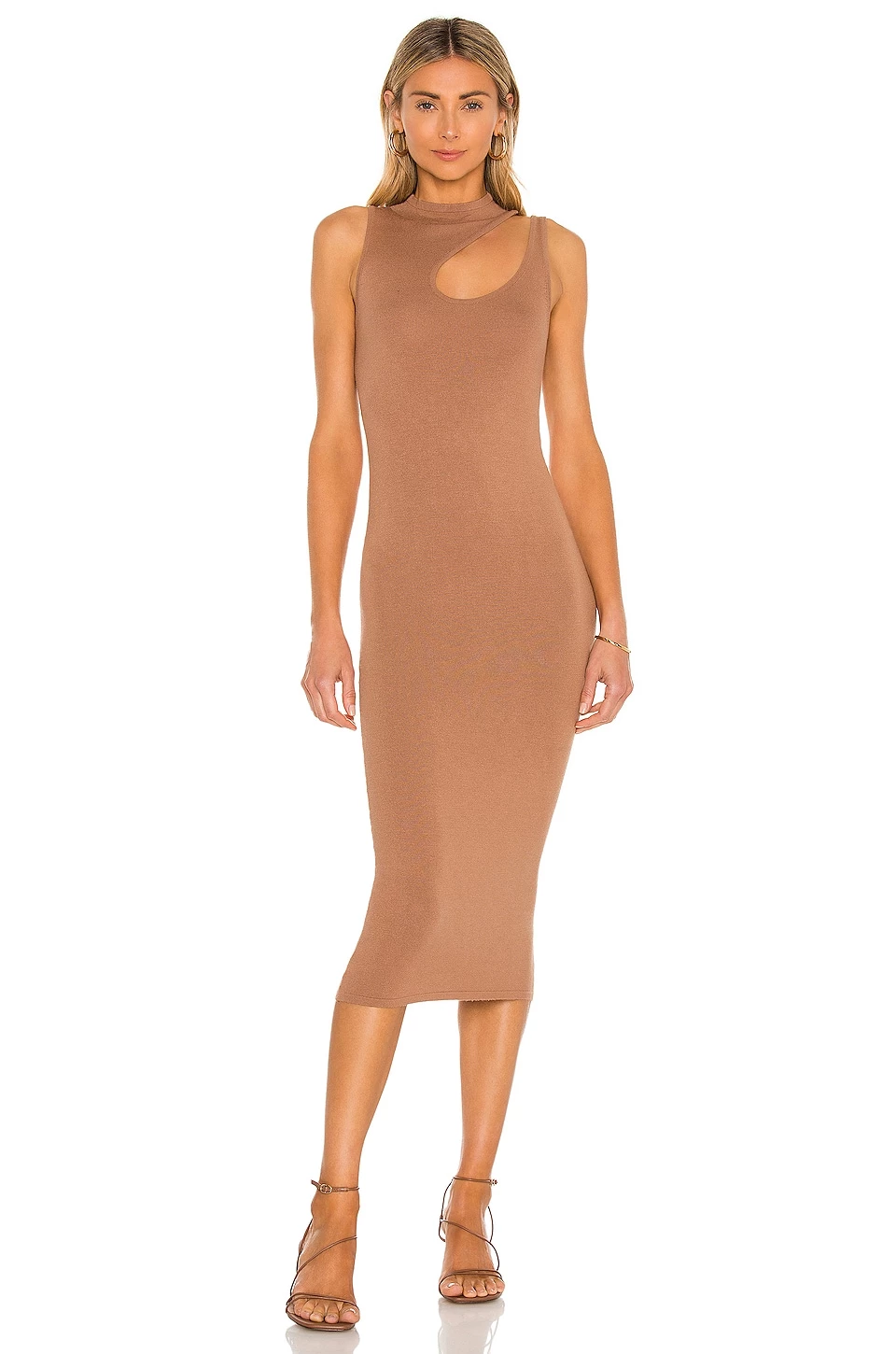 Camila Coelho Chiara Dress In Mocha 3 Camila Coelho Chiara Dress In Mocha