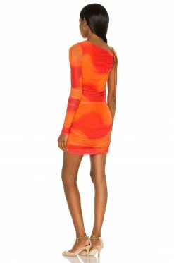 Camila Coelho Seri Mini Dress In Orange Tie Dye 9 Camila Coelho Seri Mini Dress In Orange Tie Dye -CAMILA COELHO Sales COEL WD145 V4