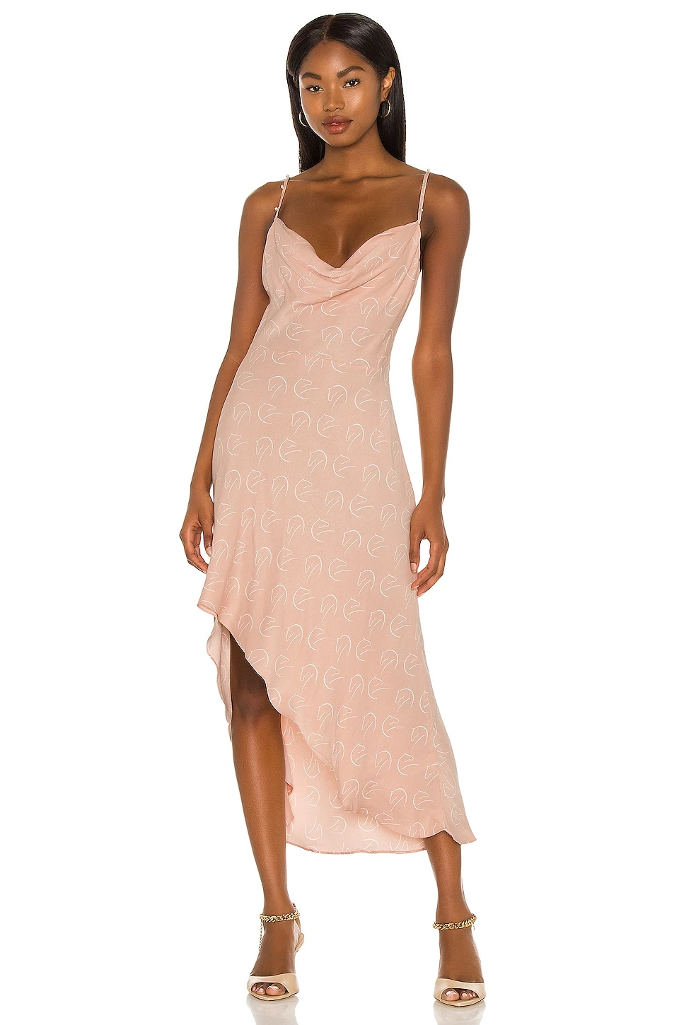 Camila Coelho Otavia Slip Dress In Blush 3 Camila Coelho Otavia Slip Dress In Blush