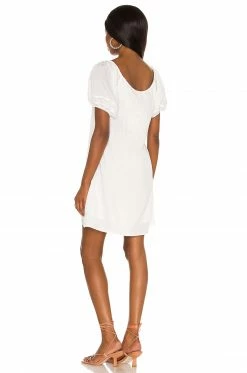 Camila Coelho Malia Mini Dress In White -CAMILA COELHO Sales COEL WD149 V3