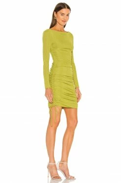Camila Coelho Tiara Mini Dress In Yellow Green -CAMILA COELHO Sales COEL WD153 V2