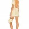 Camila Coelho Delphine Mini Dress In Yellow & White -CAMILA COELHO Sales COEL WD155 V1