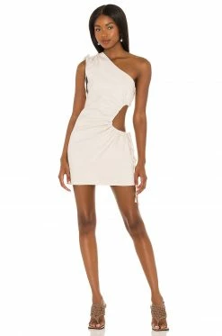 Camila Coelho Sienna Mini Dress In Nude