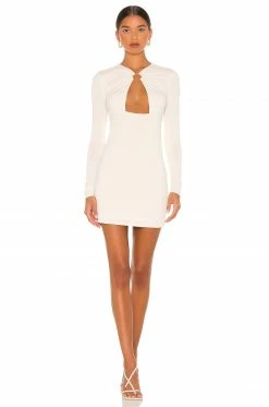 Camila Coelho Amelie Mini Dress In Beige