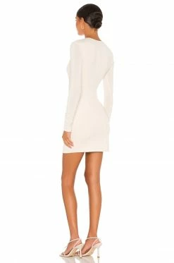 Camila Coelho Amelie Mini Dress In Beige -CAMILA COELHO Sales COEL WD169 V3