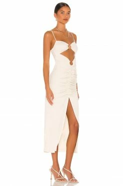 Camila Coelho Yasmeen Midi Dress In Beige -CAMILA COELHO Sales COEL WD170 V2