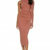 Camila Coelho Nami Midi Dress In Brick Mauve -CAMILA COELHO Sales COEL WD175 V1