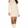Camila Coelho Taylor Sweater Dress In Taupe Nude -CAMILA COELHO Sales COEL WD179 V1