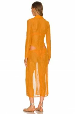 Camila Coelho Gigi Maxi Dress In Rustic Orange -CAMILA COELHO Sales COEL WD181 V3