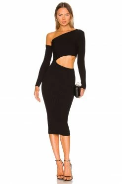 Camila Coelho Nahla Knit Dress In Black