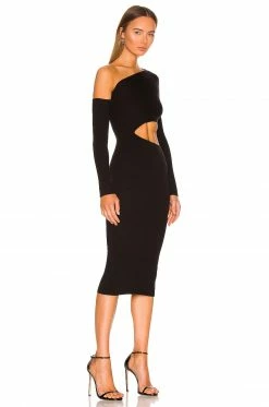 Camila Coelho Nahla Knit Dress In Black -CAMILA COELHO Sales COEL WD183 V2