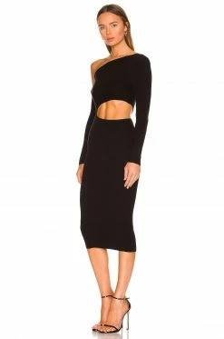 Camila Coelho Nahla Knit Dress In Black -CAMILA COELHO Sales COEL WD183 V3