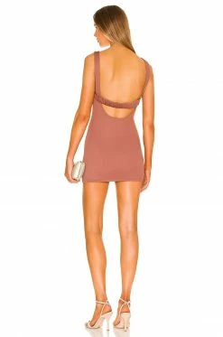Camila Coelho Kennedy Mini Dress In Brick Mauve 7 Camila Coelho Kennedy Mini Dress In Brick Mauve -CAMILA COELHO Sales COEL WD189 V3