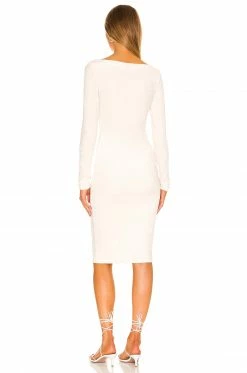 Camila Coelho Solo Midi Dress In Off White -CAMILA COELHO Sales COEL WD191 V3