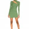 Camila Coelho Imani Mini Dress In Basil Green