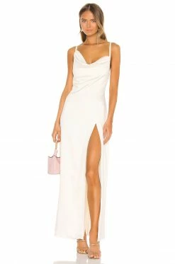 Camila Coelho Reyna Maxi Dress In Pearl White