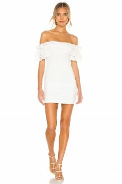 Camila Coelho Eva Mini Dress In White 10 Camila Coelho Eva Mini Dress In White -CAMILA COELHO Sales COEL WD94 V4
