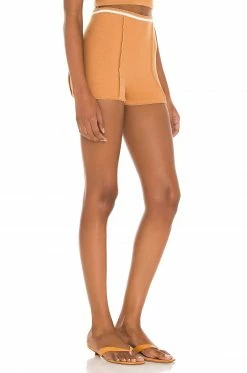 Camila Coelho Claudine Crochet Shorts In Tan & White 7 Camila Coelho Claudine Crochet Shorts In Tan & White -CAMILA COELHO Sales COEL WF24 V2