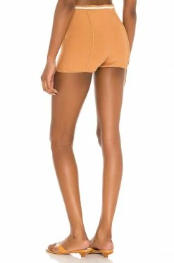 Camila Coelho Claudine Crochet Shorts In Tan & White 8 Camila Coelho Claudine Crochet Shorts In Tan & White -CAMILA COELHO Sales COEL WF24 V3