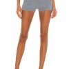 Camila Coelho Toni Knit Shorts In Slate -CAMILA COELHO Sales COEL WF29 V1