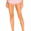 Camila Coelho Genevieve Side Tie Short In Baby Pink