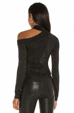 Camila Coelho Bexley Sweater In Black -CAMILA COELHO Sales COEL WK26 V3