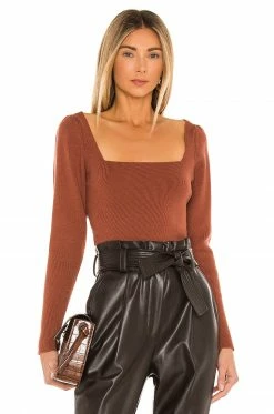 Camila Coelho Leena Sweater In Copper