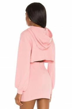Camila Coelho Laurell Crop Hoodie In Mauve 8 Camila Coelho Laurell Crop Hoodie In Mauve -CAMILA COELHO Sales COEL WK47 V3