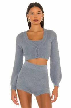Camila Coelho Toni Cardigan In Slate -CAMILA COELHO Sales COEL WK50 V2