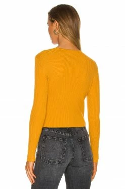 Camila Coelho Patten Sweater In Clementine 8 Camila Coelho Patten Sweater In Clementine -CAMILA COELHO Sales COEL WK55 V3