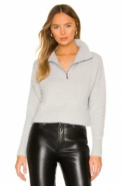 Camila Coelho Jaelyn Pullover In Grey