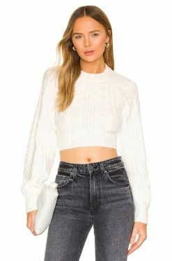 Camila Coelho Safaa Sweater In Ivory -CAMILA COELHO Sales COEL WK58 V2