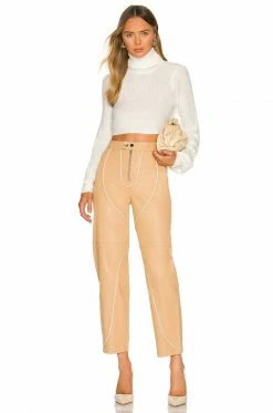 Camila Coelho Cesare Cropped Sweater In White 9 Camila Coelho Cesare Cropped Sweater In White -CAMILA COELHO Sales COEL WK59 V4