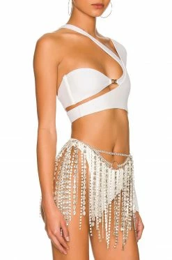 Camila Coelho Penny Skirt In Silver 6 Camila Coelho Penny Skirt In Silver -CAMILA COELHO Sales COEL WL5 V2