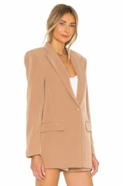Camila Coelho Morena Blazer In Nude Toffee -CAMILA COELHO Sales COEL WO17 V3