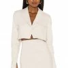 Camila Coelho Tessa Crop Blazer In Nude -CAMILA COELHO Sales COEL WO23 V1